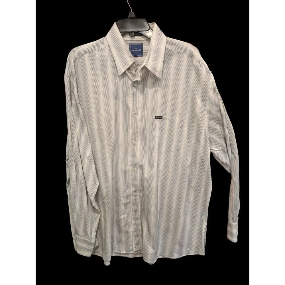 Vintage Faconnable Shirt Mens 2XL  Long‎ Sleeve Button Down